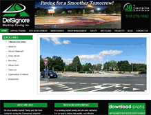 Tablet Screenshot of delsignorepaving.com